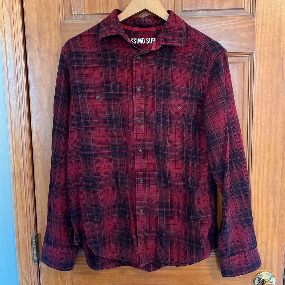 Red Flannel Button Down - image 1